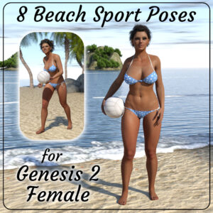 Beach Sport Poses Genesis 2 Female (FREE)