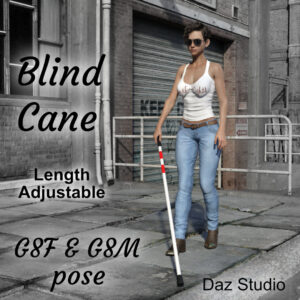 Blind Cane for Daz Studio
