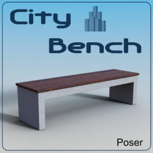 City Bench for Poser (FREE)