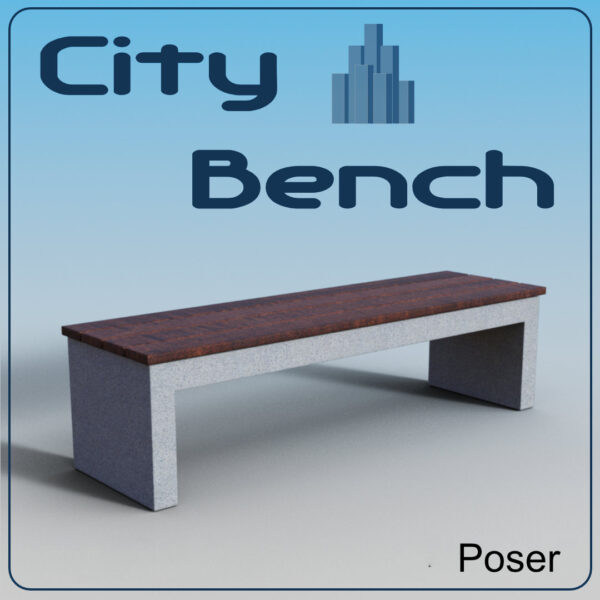 City Bench for Poser (FREE)