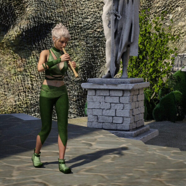 Fantasy Flute and Poses for Genesis 8/8.1 Female - Image 3