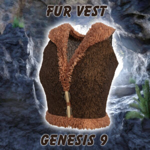 Fur Vest for Genesis 9