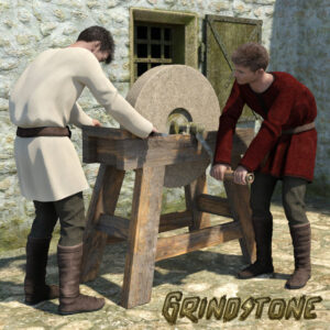 Grindstone with Poses for Genesis 8 Male