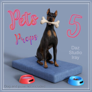 Five Pet Props for DAZ Studio (FREE)
