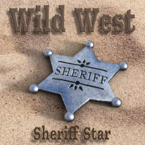 Sheriff Star for Poser