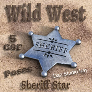 Sheriff Star and Poses for Genesis 8 Female (FREE)
