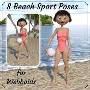 Beach Sport Poses for Webboids (FREE)