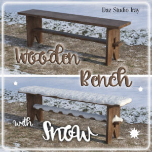 Wooden Bench for Daz Studio