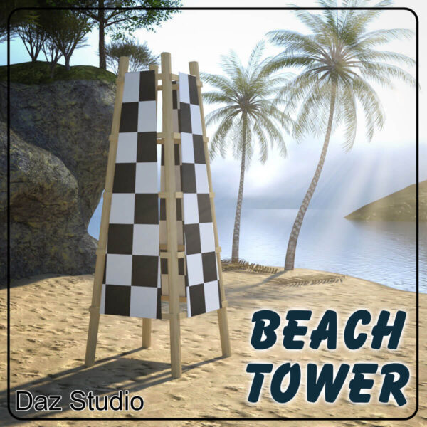 Beach Tower for DAZ Studio (FREE)