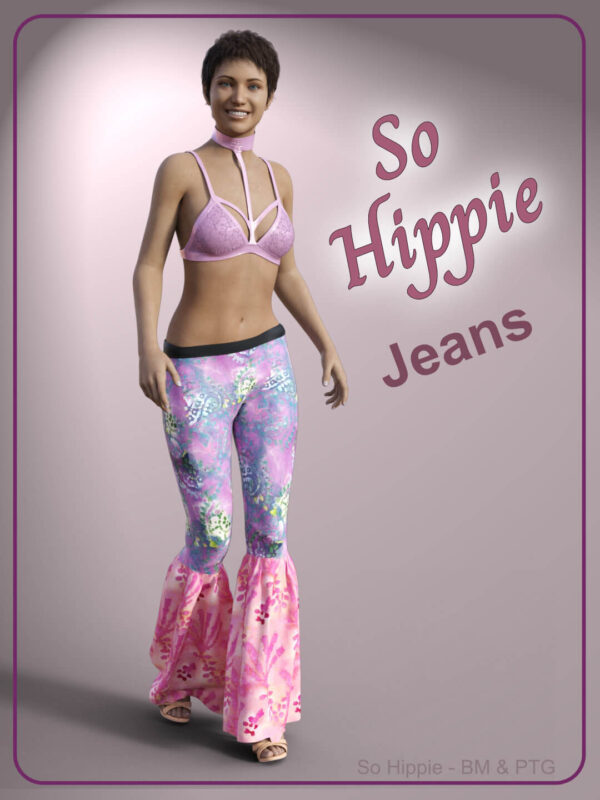 So Hippie Jeans for Genesis 8/8.1 Female - Image 4