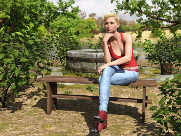Wooden Bench for Daz Studio - Image 2